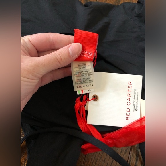 Red Carter Women’s S Black Side Lattice Strapless/Halter Cheeky Swim Suit - NWT! - Picture 10 of 16